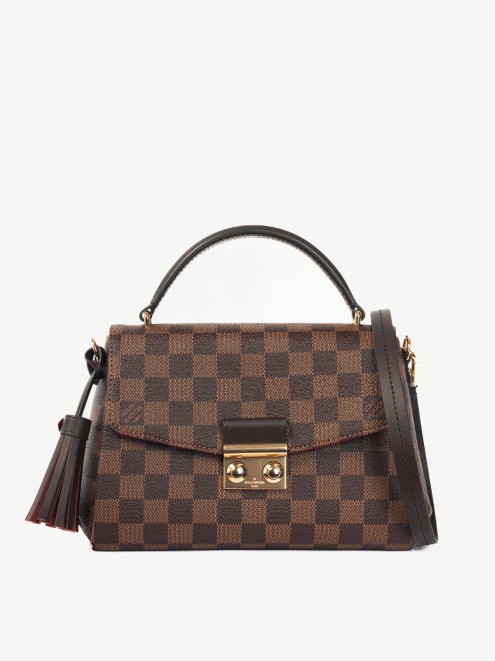 Louis Vuitton Croisette Damier Ebene Coated Canvas Satchel